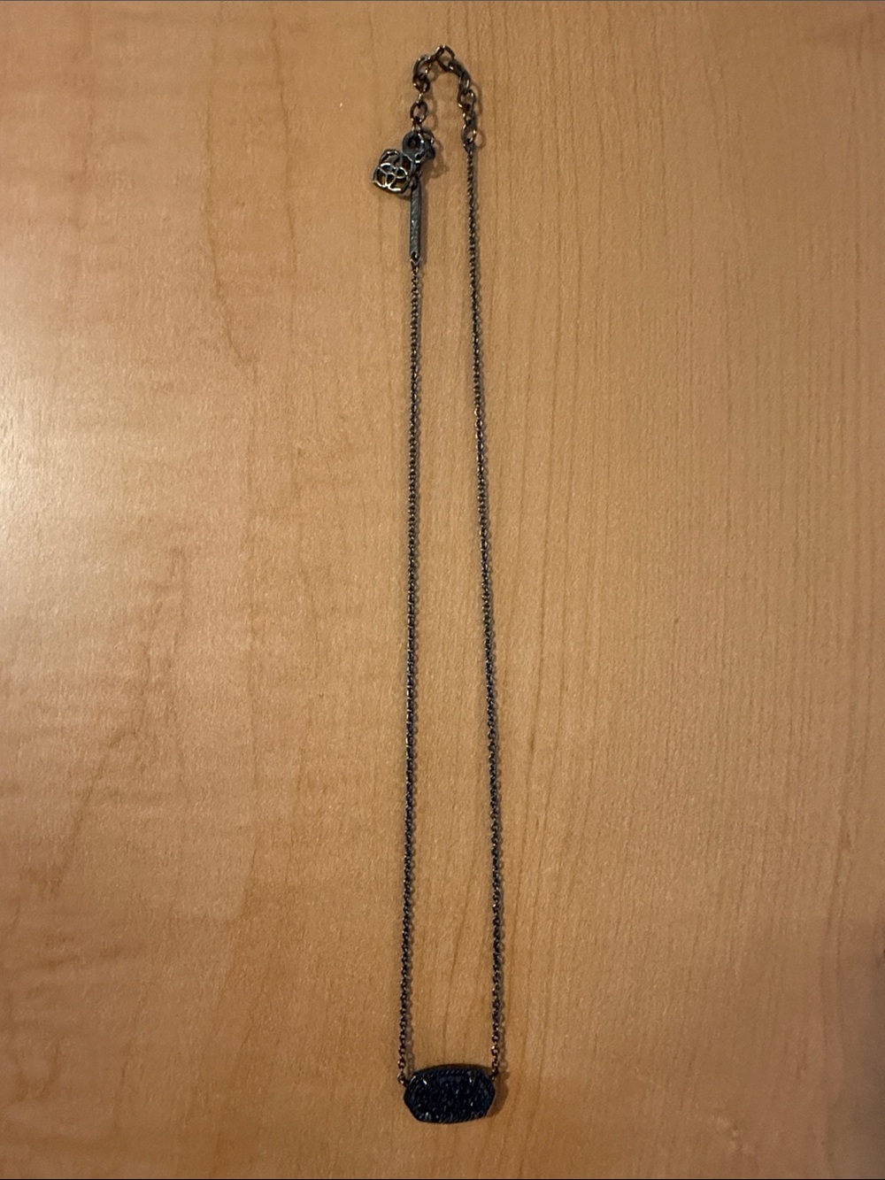 Kendra Scott Black Druzy Necklace